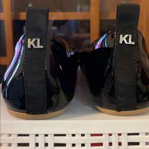 Karl Lagerfeld black patent leather VADA 7.5M